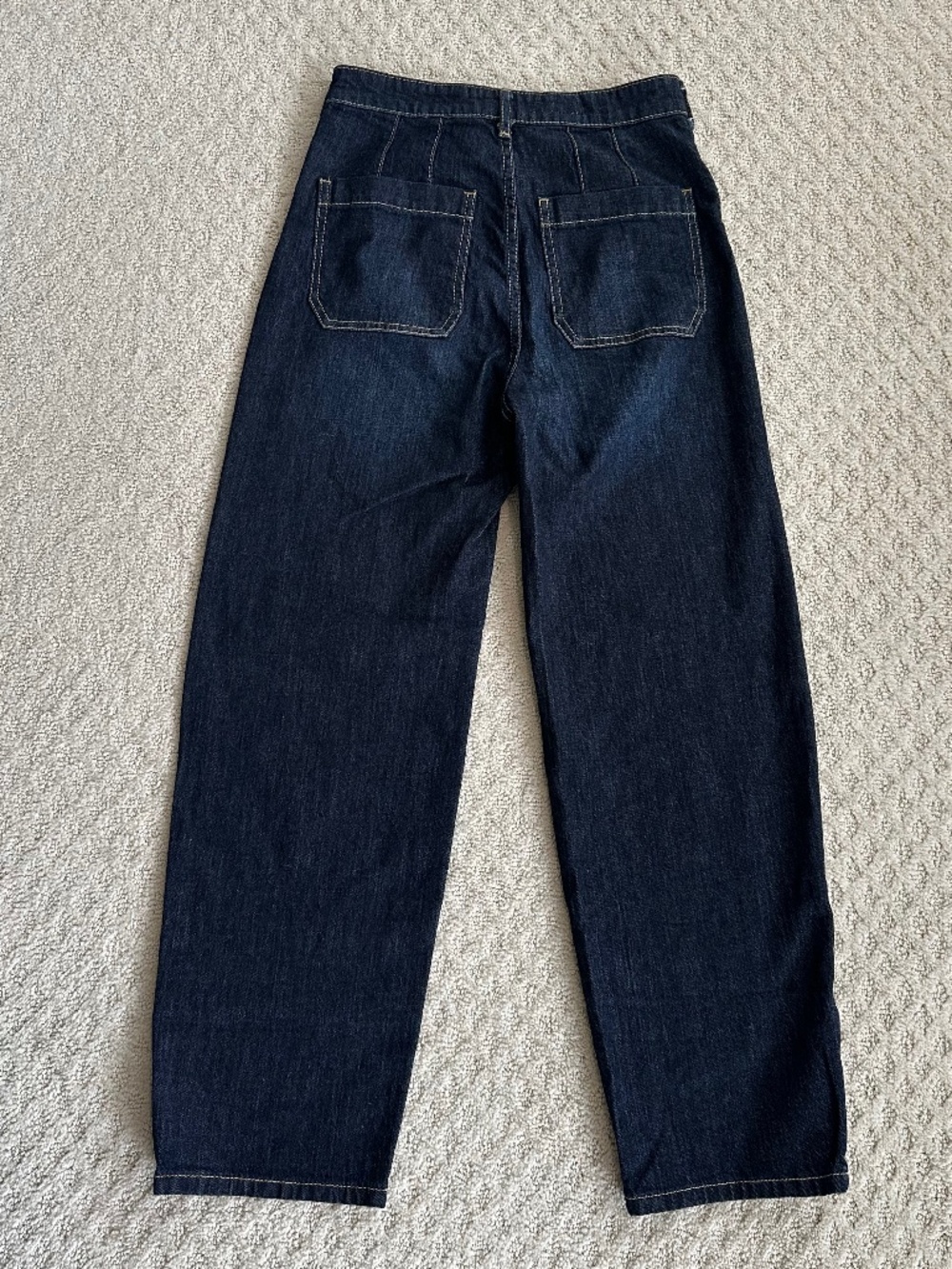 Pilcro The Column High-Rise Straight Jeans Dark Wash 25 Modern Classic Denim - Picture 9 of 16